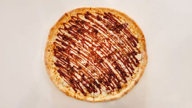 BBQ Chicken Pizza.